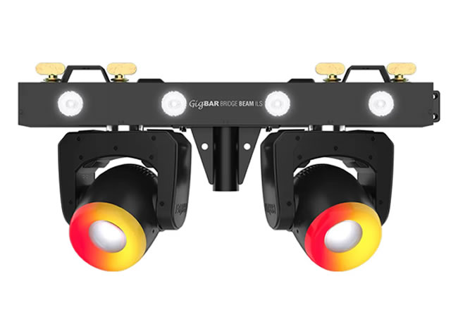 GigBAR Bridge Beam ILS 2in1 Lighting Bar Wash/Movers w/ LED Ring