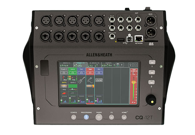 CQ-12T Ultra-Compact Digital Mixer 12in / 8out