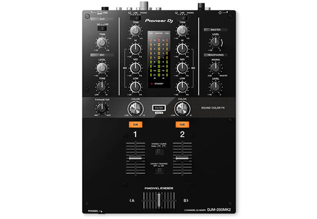 DJM-250MK2 2Ch DJ Mixer with USB and On-Board Effects BLACK