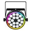 FXPar 6 18 RGBW LED PAR Can with RGB LED Ring