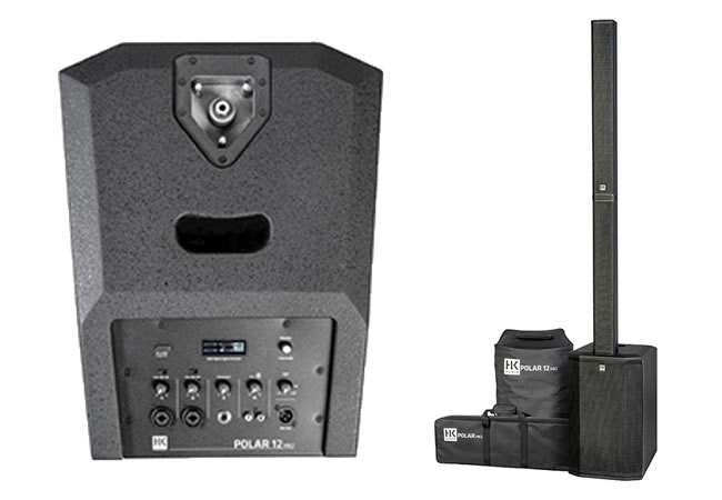 POLAR 12 MK2 12"+6x3" Column PA System with Bluetooth Black