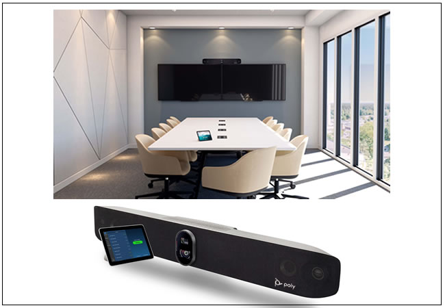 All-in-One Video Conferencing Kit: Poly Studio X70 + Poly TC8