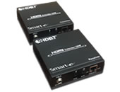 100m HDBaseT extender pair for HDMI, Infrared, 100baseT Ethernet and RS232, providing inline power (POC) to 100m. Resolutions 4k,2k, 1080p@60Hz