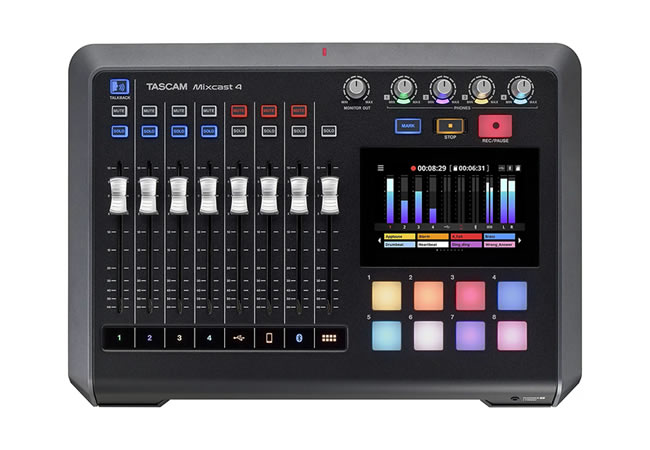Mixcast 4 Podcast Recording Console with Recorder/USB Interface